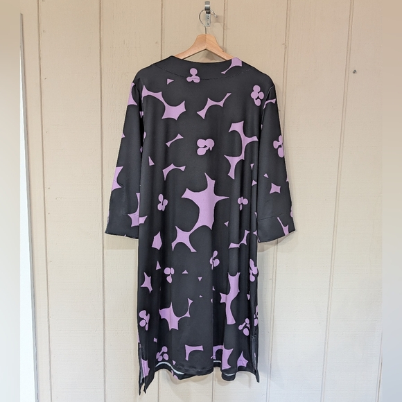 Lesley‎ Evers Maeve Lilac Jumbo Blooms Dress Floral 2X - Picture 2 of 15